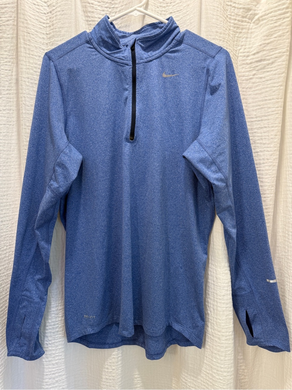 Nike Men's Heathered Blue Half-Zip Training Pullover